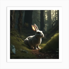 Rabbit In The Forest 66 Art Print