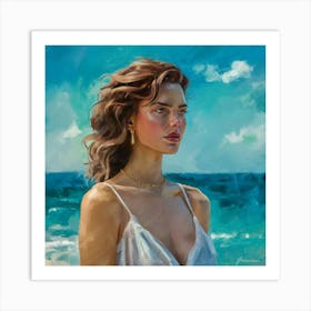 Waiting For Summer In Art Illustration Painting Fa Jpcrgibrspmmmg3otbfhcg Dl 0fybrhasjoio Vpnsw Art Print