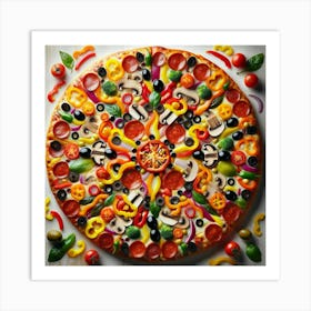 Pizza Art Art Print