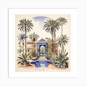 Garden In Morocco Art Print