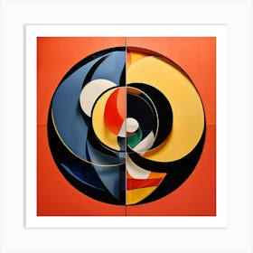 Abstract Scene Blending Art Deco And Modern Design Infused With Bold Luxurious Colors Mirroring T 179263319 Art Print