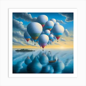 Hot Air Balloons Art Print