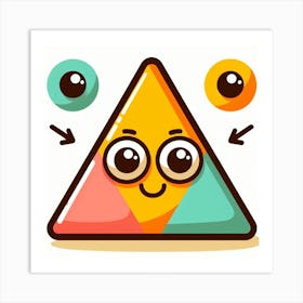 Triangle With Eyes Art Print