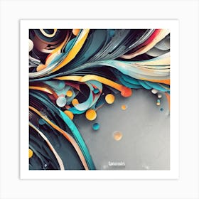 Abstract Abstract Background 2 Art Print