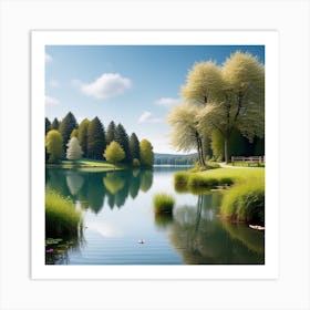 Lily Pond 13 Art Print