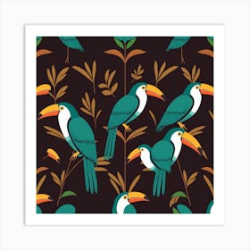 Toucans 4 Art Print