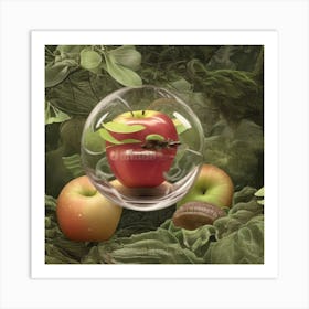 Apple In A Glass 1 Art Print