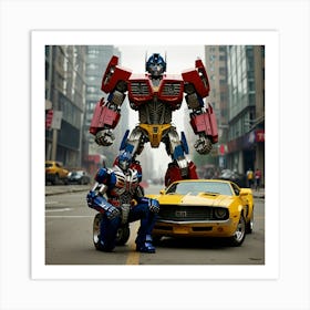 Leonardo Lightning Xl Transformers 2 Art Print