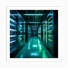 Ai Driven Security Protects A Future Proof Data Center Advanced Ai Processors Monitor Streams Of Da (6) Art Print