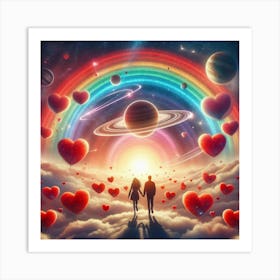 Love In The Sky 4 Art Print