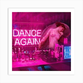 Dance Again Square Art Print