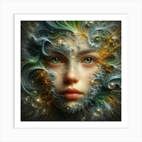 Face Of A Girl 1 Art Print