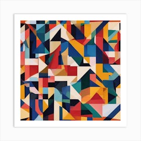 Abstract Geometric Painting Art Print