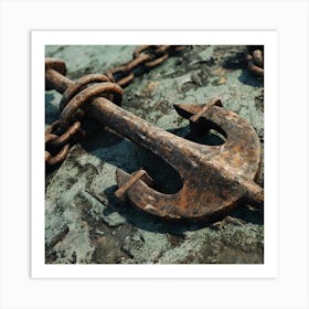 Anchor And Chain Art Print