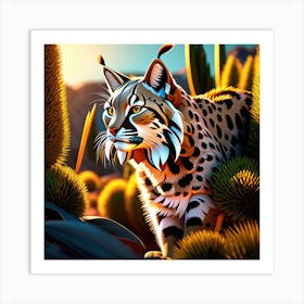 Bobby the Bobcat Art Print