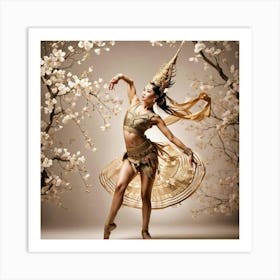 Thai dancer 3 Art Print