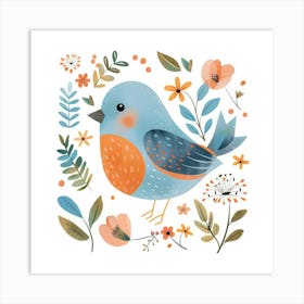 Blue Bird 7 Art Print