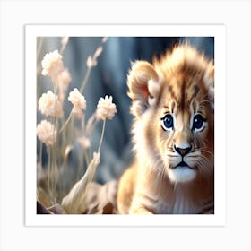 Lion cub professionally photographed Art Print