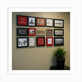 Default Create Unique Design Of Office Front Desk Wall Art 2 Art Print