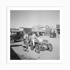 Loading Supplies Into Farmer S Wagon, Littlefork, Minnesota By Russell Lee Art Print