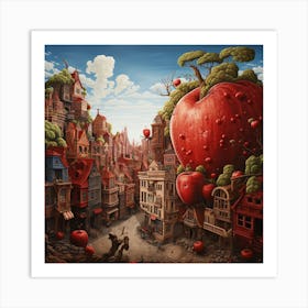 Apple City 5 Art Print