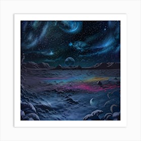 Space Landscape 5 Art Print