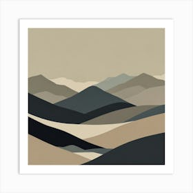 Abstract Landscape 1 Art Print