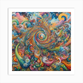 Psychedelic Painting Art Print