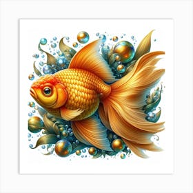 Gold Fish 2 Art Print