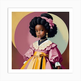 Afro Girl Art Print