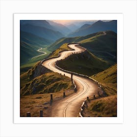 Road To Switzerland Art Print