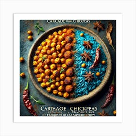 A Beautifully Plated Dish Called Cascade Spiced Ch Art Print