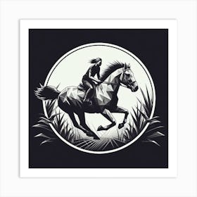 Horse Rider Art Print