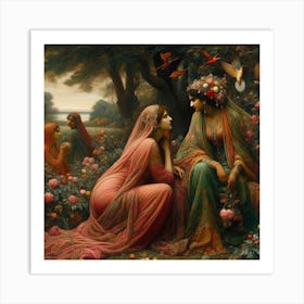 Lovers Art Print