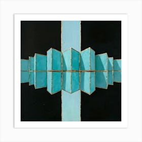 'Blue Squares' 1 Art Print