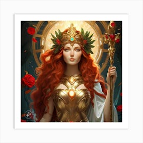 Goddess Of The Sun Art Print