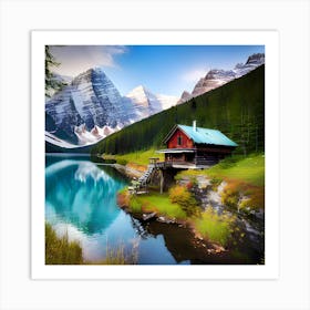 House In the Mountains 2 Art Print