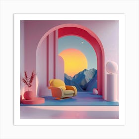 Room With A Chair Art Print