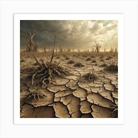 Dry Landscape 11 Art Print