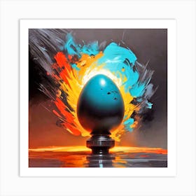 Egg Of Fire 2 Art Print