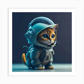 Cat Astronaut (19) Art Print