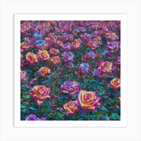 Colorful Roses Poster