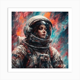 Space Girl Art Print