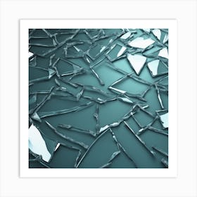 Broken Glass 22 Art Print