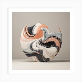 Abstract Marble Art Art Print