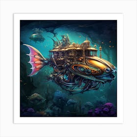 Steampunk House Art Print