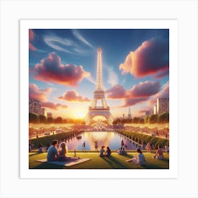 Paris beauty Art Print