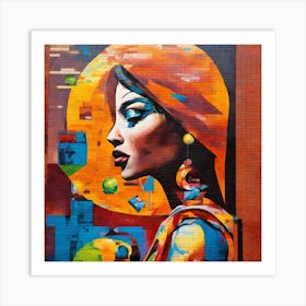 Woman In A Turban Art Print