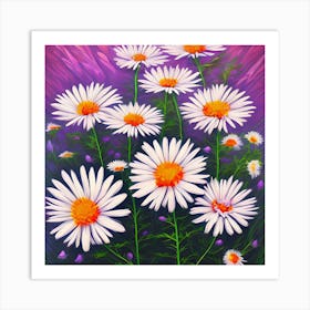 Aster Flowers 8 Art Print