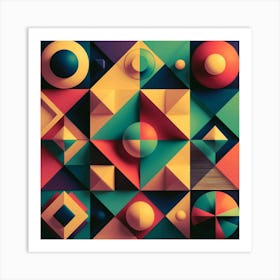 Abstract Geometric Art Art Print